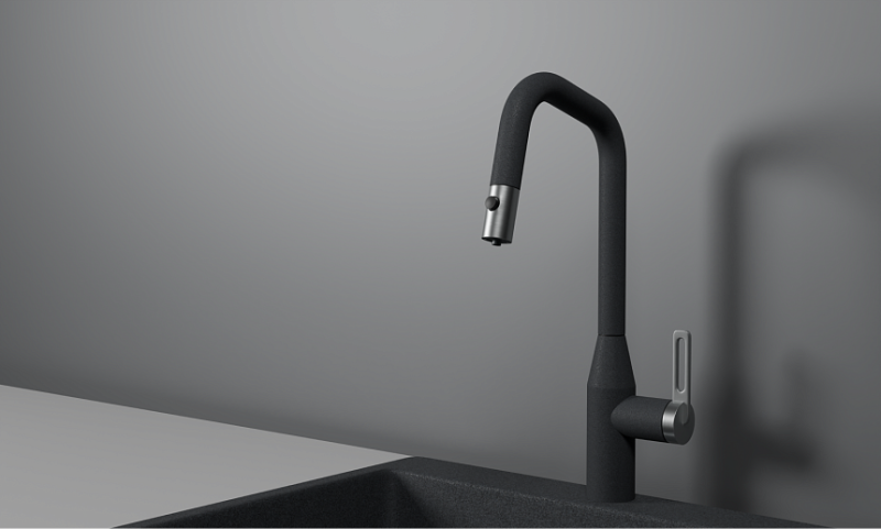 Смеситель для кухни Granula 8171, ГРАФИТ Графит